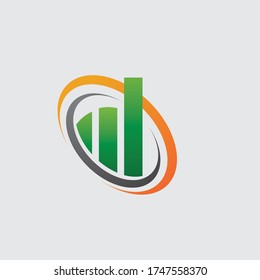 Vorlage für das Logo für die Unternehmensfinanzierung, Vektorsymbol