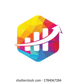 Vorlage für das Logo für die Unternehmensfinanzierung, Vektorsymbol. Design-Vorlage für Firmenfinanzen und Buchhaltung