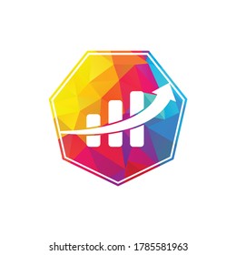 Diseño de icono vectorial de la plantilla del logotipo de Business Finance. Plantilla de diseño de logotipos financieros y contables para empresas.