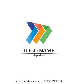 Vorlage für das Logo für die Unternehmensfinanzierung, Vektorsymbol