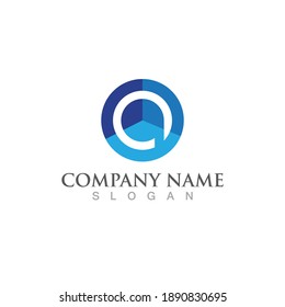 Vorlage für das Logo für die Unternehmensfinanzierung, Vektorsymbol