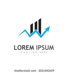 Vorlage für das Logo für die Unternehmensfinanzierung, Vektorsymbol