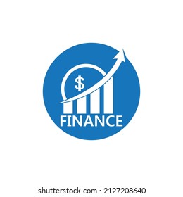 Diseño de iconos vectoriales de la plantilla del logotipo de finanzas empresariales
