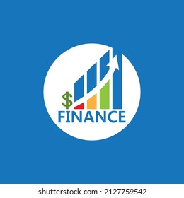 Vorlage für das Logo für die Unternehmensfinanzierung, Vektorsymbol