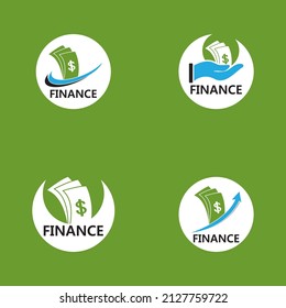 Vorlage für das Logo für die Unternehmensfinanzierung, Vektorsymbol
