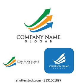 Diseño de iconos vectoriales de la plantilla del logotipo de finanzas empresariales