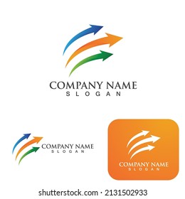 Diseño de iconos vectoriales de la plantilla del logotipo de finanzas empresariales