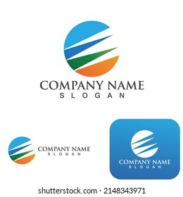 Diseño de iconos vectoriales de la plantilla del logotipo de finanzas empresariales