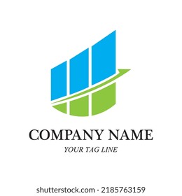Vorlage für das Logo für die Unternehmensfinanzierung, Vektorsymbol