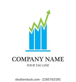 Diseño de iconos vectoriales de la plantilla del logotipo de finanzas empresariales