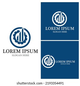Diseño de iconos vectoriales de la plantilla del logotipo de finanzas empresariales