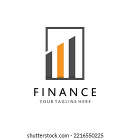 Diseño de iconos vectoriales de la plantilla del logotipo de finanzas empresariales