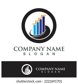 Vorlage für das Logo der Unternehmensfinanzierung, Vektorsymbol