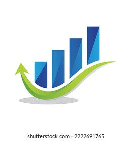 Vorlage für das Logo der Unternehmensfinanzierung, Vektorsymbol