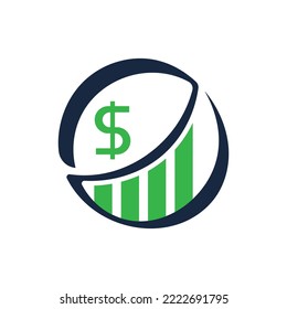 Business finance logo template vector icon design