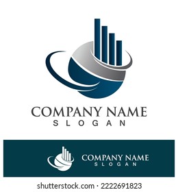 Business finance logo template vector icon design