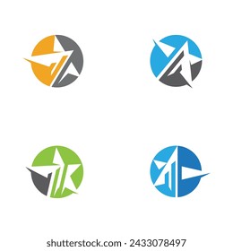 Business Finance Logo template vector icon design