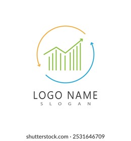 Design de ícone de vetor de modelo de logotipo de Finanças Comerciais