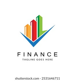 Negocios Finanzas Logotipo Plantilla Vector diseño de iconos