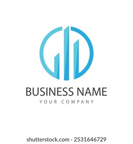 Design de ícone de vetor de modelo de logotipo de Finanças Comerciais