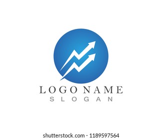 Business finance logo - vector concept illustration