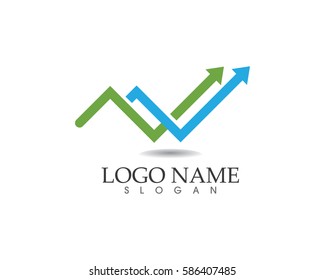 Business finance logo - vector concept illustration