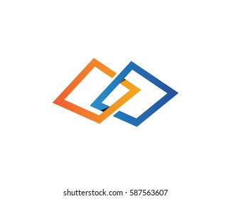 Business finance logo - vector concept illustration