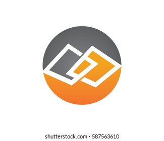 Business finance logo - vector concept illustration