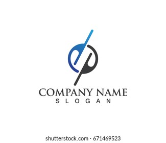 Business finance logo - vector concept illustration