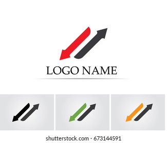 Business finance logo - vector concept illustration
