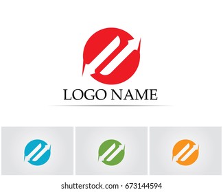 Business finance logo - vector concept illustration
