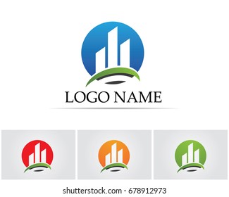Business finance logo - vector concept illustration
