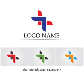 Business finance logo - vector concept illustration

