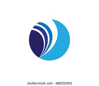 Business finance logo - vector concept illustration

