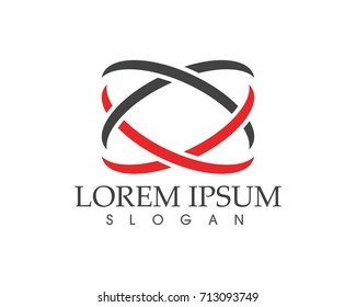 Business finance logo - vector concept illustration

