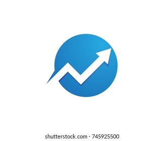 Business finance logo - vector concept