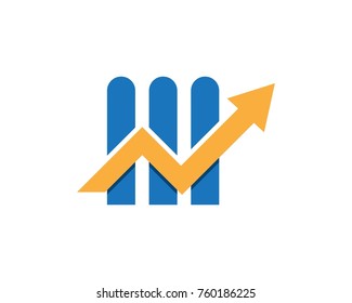Business finance logo - vector concept