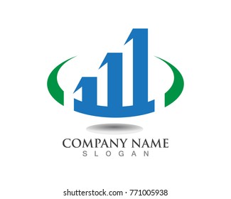 Business finance logo vector concept