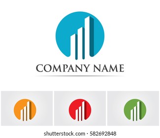Business finance logo vector template