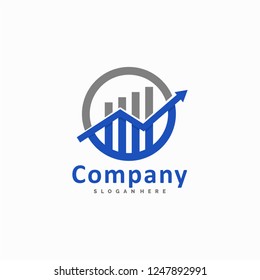 business finance logotype, icon and vector