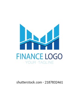 Business finance and Marketing logo Vector illustration TEMPLATE ICON design Financial accounting logo with modern vector concept.