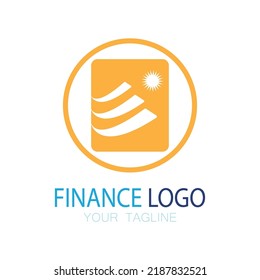 Business finance and Marketing logo Vector illustration TEMPLATE ICON design Financial accounting logo with modern vector concept.