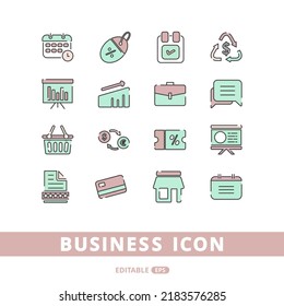 business and finance modern concepts icon vector illustration logo template for many purpose. Isolated on white background. full color cartoon