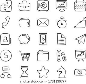 Business and Finance in Modern Doodle Style Pack 