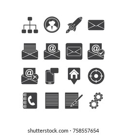 Business, Finance, and Office icon set, eps 10 vector