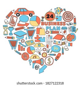 Business and finance online education vector pattern. Start up and innovations