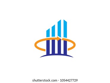 Business Finance professional logo template vector icon