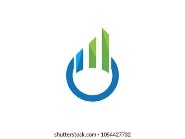 Business Finance professional logo template vector icon