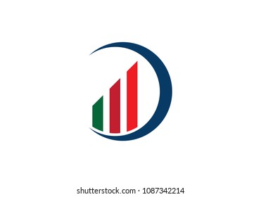 Business Finance professional logo template vector icon