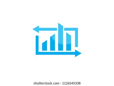 Business Finance professional logo template vector icon
